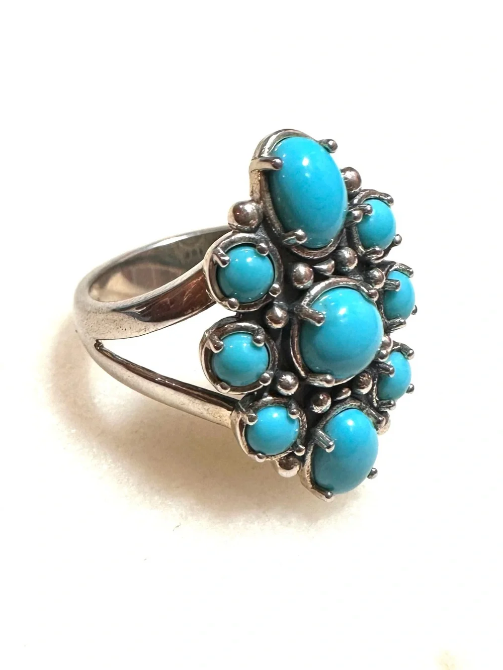 Carolyn Pollack ~ American West Sterling Silver Sleeping Beauty Turquoise Ring